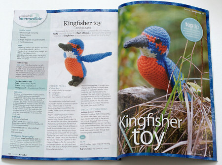 inside crochet issue 10 - kingfisher by june gilbank