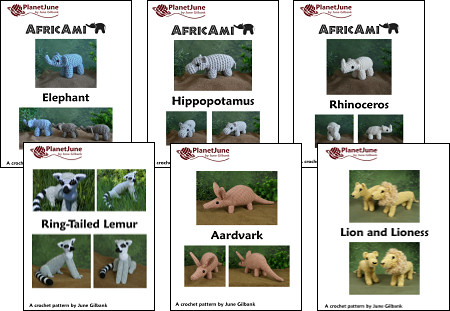african animals amigurumi patterns by planetjune