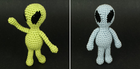 Aliens amigurumi crochet pattern by PlanetJune