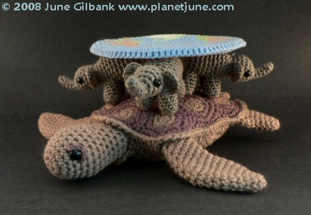 crocheted Discworld by planetjune