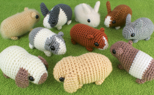 Baby Bunnies and Baby Guinea Pigs crochet patterns by PlanetJune