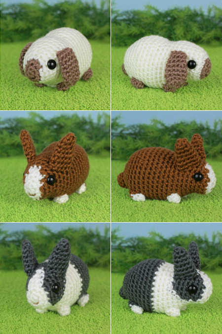 Baby Bunnies 2 Expansion Pack crochet pattern by PlanetJune