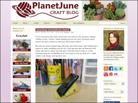 PlanetJune blog - new look