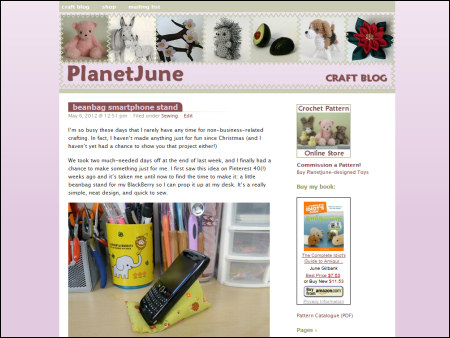 PlanetJune blog - old look