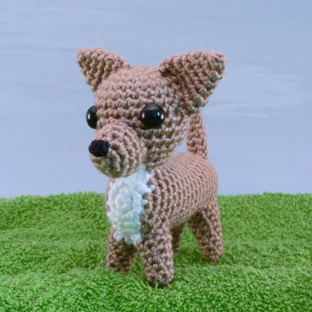 crocheted chihuahua by planetjune