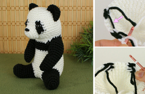giant panda crochet pattern by planetjune