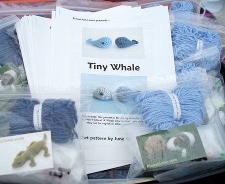 tiny whale crochet kits by planetjune