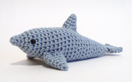 crocheted dolphin by planetjune