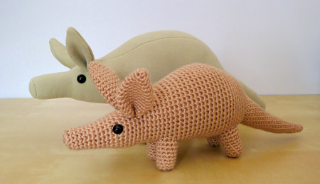PlanetJune plush and amigurumi aardvark toys