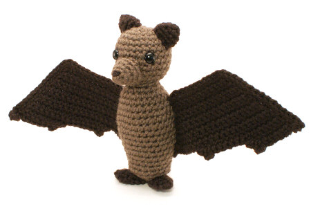 fruit bat. crocheted fruit bat by