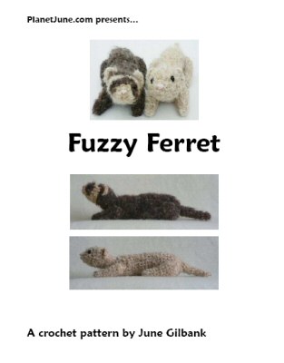 Fuzzy Ferret crochet pattern by June Gilbank