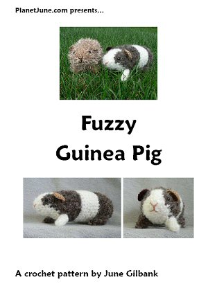 Fuzzy Guinea Pig crochet pattern by June Gilbank