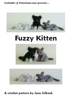 Fuzzy Kitten crochet pattern by June Gilbank