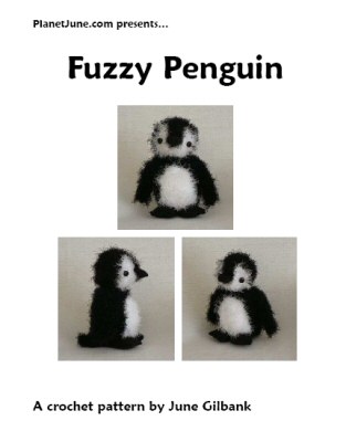 Fuzzy Penguin crochet pattern by June Gilbank