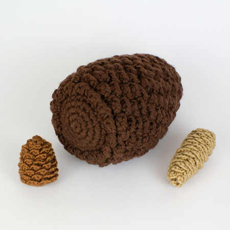 giant pine cone crochet pattern by planetjune