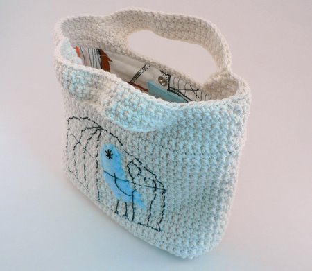 crocheted handbag by futuregirl