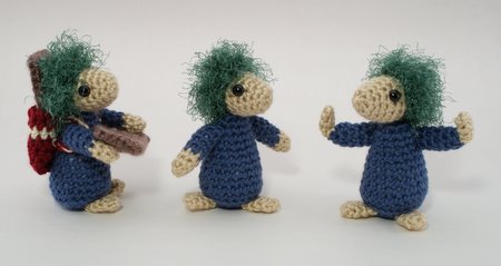 crocheted lemmings by planetjune