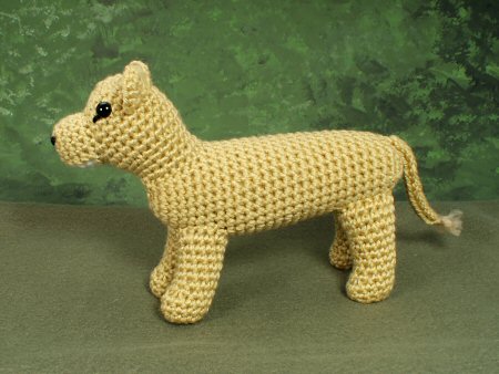 crocheted lioness by planetjune