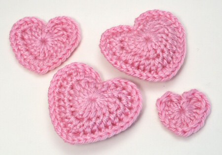 images of love hearts. You can also make a bonus puffy heart to give a total of 4 different designs 