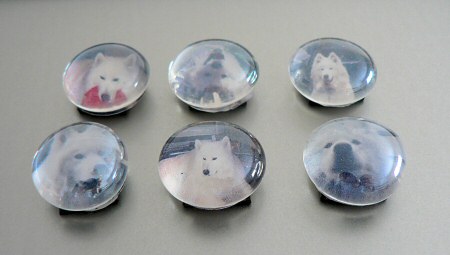 doggy marble magnets