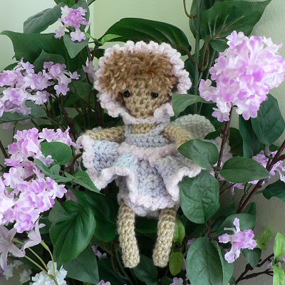 crocheted fairy