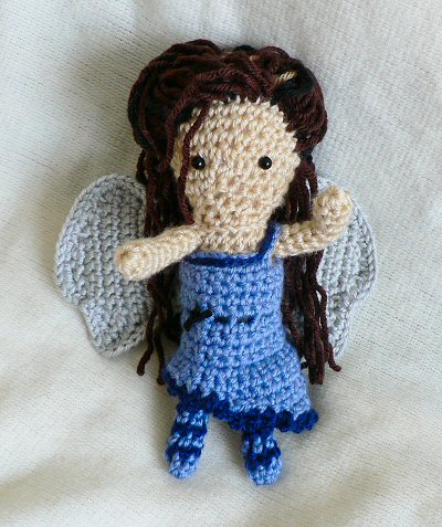 crocheted fairy (front)