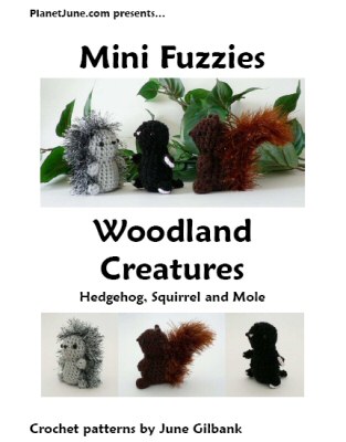 Mini Fuzzies Woodland Creatures crochet pattern by June Gilbank