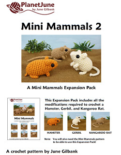 Mini Mammals 2 crochet pattern by PlanetJune
