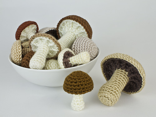 Mushroom Collection crochet pattern by PlanetJune