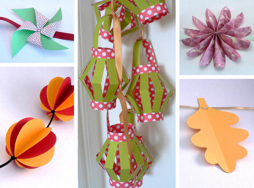 Paper Chains and Garlands projects, papercraft ebook by June Gilbank