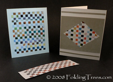 woven paper cards and bookmark by planetjune