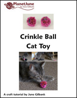 crinkle ball cat toy tutorial