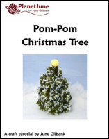 pom-pom christmas tree tutorial