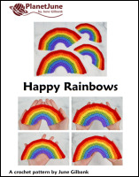 happy rainbows crochet pattern