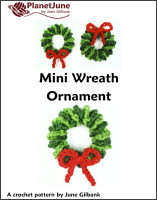 mini wreath ornament crochet pattern