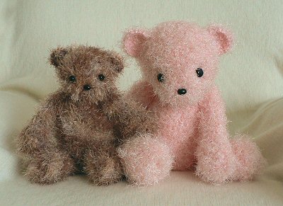 fuzzy crocheted bears!