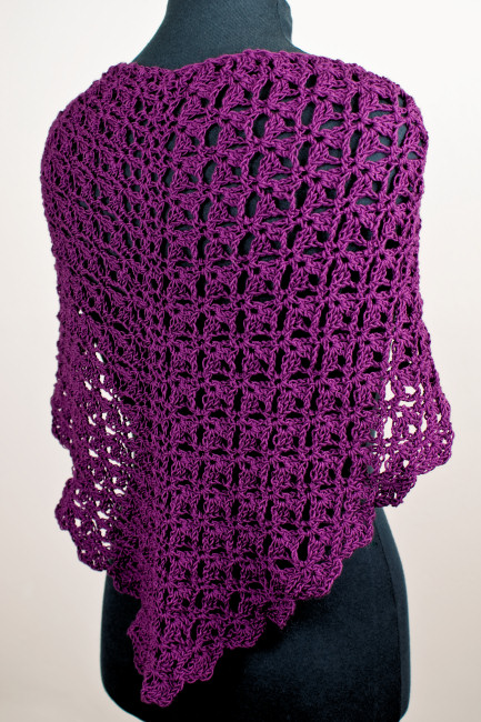 Cascading Clusters Shawl crochet pattern by June Gilbank
