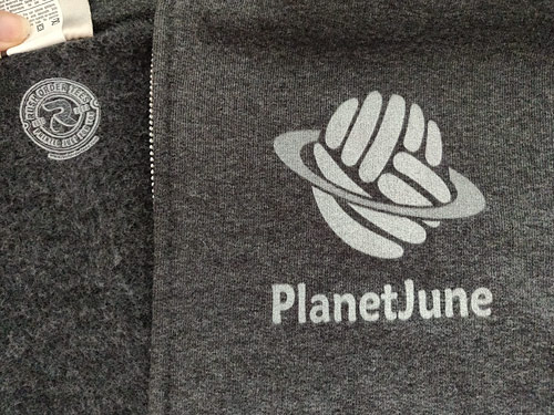PlanetJune logo hoodie