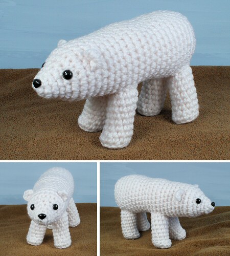 aquaami polar bear crochet pattern by planetjune
