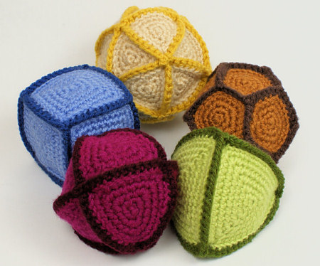 Polyhedral Balls crochet pattern by PlanetJune
