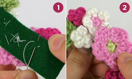 crocheted embellishments tutorial