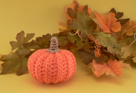 realistic crocheted pumpkin by planetjune
