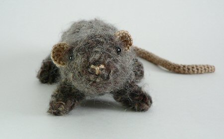 crocheted rat