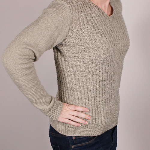 silver thermal pullover by June Gilbank
