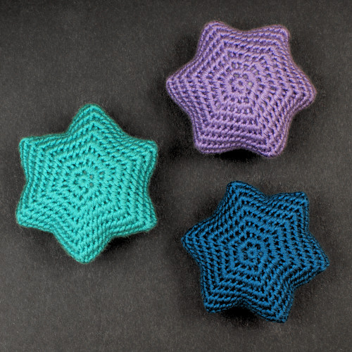 Snow Star Ornaments crochet pattern by PlanetJune