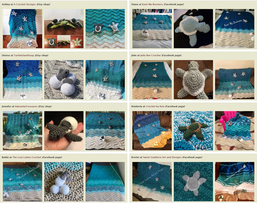 turtle beach crochet pattern (by planetjune) - blankets for sale by crocheters