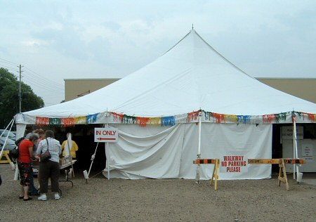 yarn factory outlet tent sale