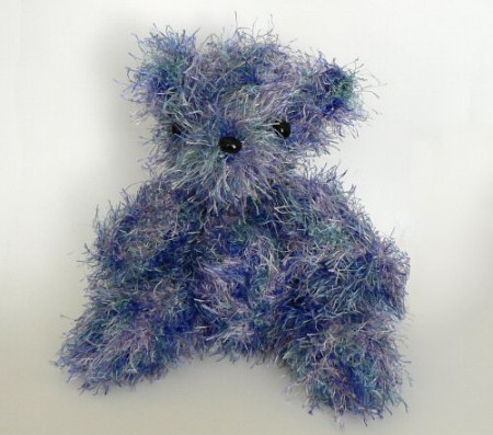 blue crocheted bear by planetjune