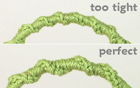 Twisted Chain Bangle crochet pattern, Figure 12