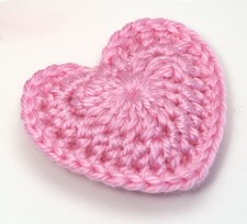 love hearts crochet pattern by planetjune